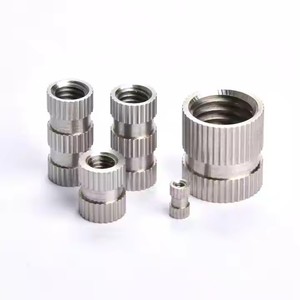 Tuercas de acero inoxidable M3 M5 chapadas en zinc, inserto roscado moleteado de latón recto de aluminio M10 M12, plástico galvanizado personalizado - Product Image 6