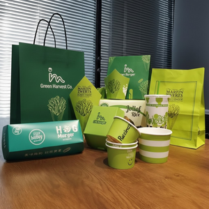 Boîte à frites jetable en papier pour emporter, emballage alimentaire personnalisé pour ailes de <span class=keywords><strong>poulet</strong></span>, boîtes à hamburgers, conteneur pour plats à emporter rapides - Product Image 1