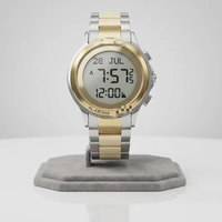 Montre de prière musulmane ALFATIHA WR-02 TTGW en alliage d'aluminium pour hommes avec fonction Qibla et Azan