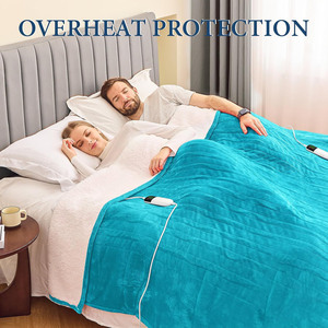 Calentador eléctrico de cama, manta calefactable eléctrica de lana Extra lavable de doble cara para invierno - Product Image 3