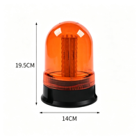 Feux de signalisation LED 80W, clignotants, avec fixation magnétique, boîtier en polycarbonate, lumière ambre clignotante, 12-24V, IP65, sécurité des véhicules