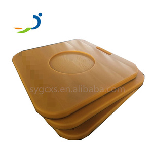 Coussinets de stabilisateur de grue en UHMWPE de haute qualité, coussinets stabilisateurs robustes non conducteurs et non absorbants pour équipement de construction - Product Image 4