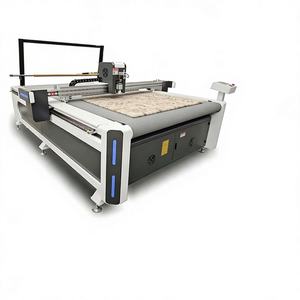 Máquina de Corte de Tela Semiautomática REMEYA con Motor Oscilante de Alta Resistencia, Tecnología CNC, 380V/220V, 1000W, Alta Capacidad - Product Image 1