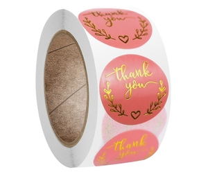 Autocollants de remerciement personnalisés pour petites entreprises avec emballage de marque privée - Product Image 1