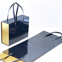 Sacs d'emballage pliables de luxe en carton avec logo personnalisé pour extensions de cheveux, boîte d'emballage de perruques pour la vente au détail, boîte cadeau pour cheveux vierges