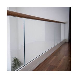 Barandilla de Vidrio en Forma de U de Alta Resistencia, Barandilla de Vidrio con Riel de Aluminio Impermeable para Uso en Exteriores - Product Image 2