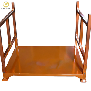 מערכת מדפים ניידת אנכית מפלדה לגלילי טקסטיל, ניתנת לערום במחסן, עם ציפוי אבקה להגנה מפני קורוזיה. - Product Image 1