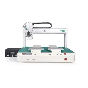 Grüne automatische Hochgeschwindigkeits-UV-Klebstofflack-Sprüh maschine Dosier maschine DP500DV Für die PCB/LED-Industrie