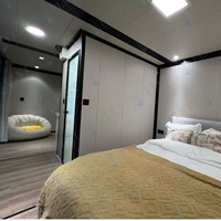 Maison préfabriquée extensible de luxe FLKT de 40 pieds, 3 chambres, 1 salon, villa modulaire familiale moderne