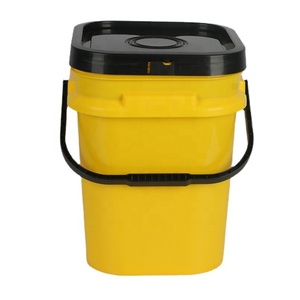 Secchi Quadrati in Plastica Prodotti in Cina, 5 Galloni, Grado Alimentare, Qualità Superiore in Bianco, Nero, Rosso, Giallo - Fusti, Secchi e Barili - Product Image 4