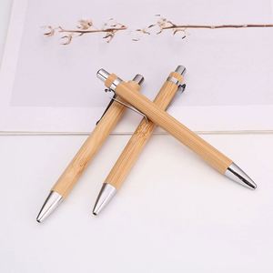 Eco-Friendly Bamboo Custom Logo Wooden Pen Case for Welcome <b>Gifts</b> Bamboo Ball Pen With Custom Logo - Product Image 2