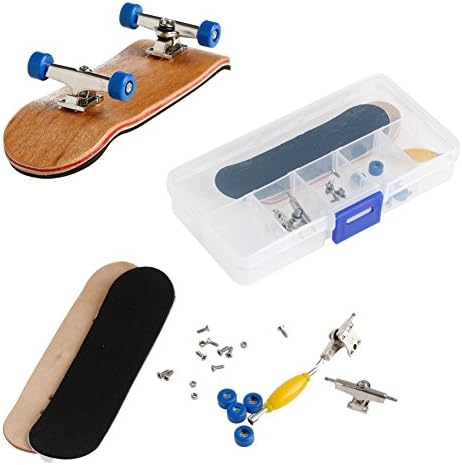 Genérico Mini Finger Skateboard, Maple Wooden Alloy Fingerboard, Deck