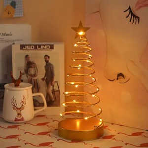 Usb Christmas <b>Tree</b> Star Lamp Warm White Led Metal Tabletop Indoor Decor <b>Light</b> - Product Image 1