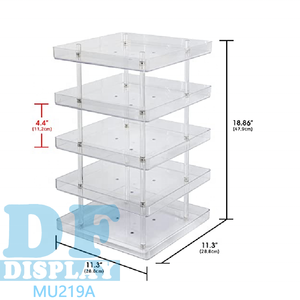 Kệ Trưng Bày Sơn Móng Tay 5 Tầng, Giá Trưng Bày Xoay 360 Bằng Acrylic, Giá Sắp Xếp, Hộp Đựng Mỹ Phẩm, Trang Điểm, Carousel - Product Image 2