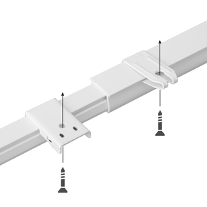 La decorazione domestica dell'ospedale ha fatto la pista flessibile della tenda del soffitto montata Hardware della tenda della striscia del <span class=keywords><strong>Pvc</strong></span> <span class=keywords><strong>scorrevole</strong></span> S piega del <span class=keywords><strong>Pvc</strong></span> - Product Image 5