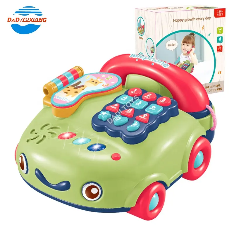 Neues Design Elektrische Cartoon Bildung Musikspiel zeug Baby Handy Spielzeug Auto Kinderspiel zeug Telefon Auto