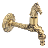 Haute qualité Antique laiton Bibcock mitigeur extérieur robinet en céramique décoratif jardin robinet/Machine à laver mitigeur d'eau