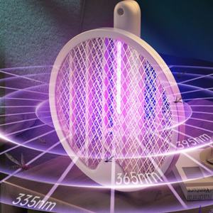 Mosquito <strong>Racket</strong> USB Rechargeable Bug <strong>Zapper</strong> Electric <strong>Fly</strong> Insect <strong>Racket</strong> 2 in 1 Folding Indoor Kitchen Use - Product Image 3