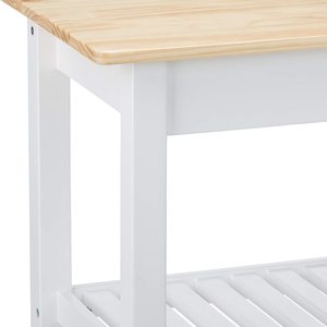 Combohome Chariot de cuisine Rolling Island avec comptoir en acier inoxydable Chariot utilitaire pour <span class=keywords><strong>micro</strong></span>-ondes <span class=keywords><strong>Table</strong></span> avec porte-serviettes - Product Image 5