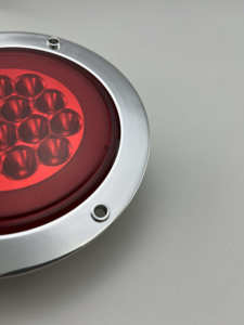 Luz Trasera Redonda de 4 Pulgadas <span class=keywords><strong>en</strong></span> Oferta, Luz de Freno, Luces de Remolque Intermitentes Altas y Bajas, Anillo de Luz Negro Impermeable, Nuevo - Product Image 3