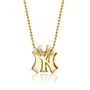 <span class=keywords><strong>Collana</strong></span> <span class=keywords><strong>con</strong></span> Ciondolo Lettera NY in Acciaio Inox 316L Placcato Oro per Uomo <span class=keywords><strong>e</strong></span> Donna, Stile Hip Hop, Catena <span class=keywords><strong>con</strong></span> <span class=keywords><strong>Perline</strong></span>, Gioielli alla Moda all'Ingrosso - Product Image 1