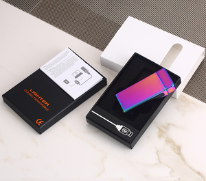 Đèn khò điện tử USB sạc lại độc đáo, không lửa, hai cung điện, chống gió, dùng cho thuốc lá, làm quà tặng - Product Image 6