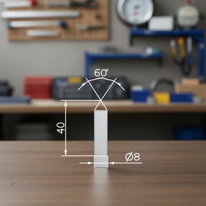 Accessoires de table de commande, outils et jauges de contrôle, 60 degrés, 40 mm de diamètre, 8 mm - Product Image 2