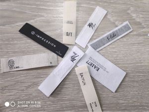 किसी भी आकार डिजाइन बुना गर्दन मुख्य कपड़े परिधान लेबल - Product Image 2