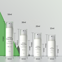 Emballage personnalisé pour produits de soin de la peau en PP avec logo, flacons à pompe sans air de 15 ml, 20 ml, 30 ml, 50 ml pour lotion, fond de teint, sérum, pour salon de beauté