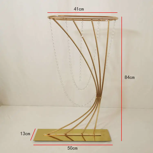 Hot Sale <strong>Wedding</strong> Road Lead Flower Rack Iron Art <strong>Table</strong> Decoration Ornaments <strong>Wedding</strong> <strong>Centre</strong> <strong>Pieces</strong> <strong>Table</strong> Decor Iron Frame - Product Image 3