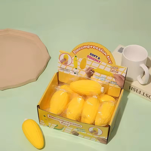 Cute Soft Simulation Corn Anti Stress <b>Squishy</b> Fidget Toys Venting Balls Slow Rebound Decompression Squeeze Toy - Product Image 5