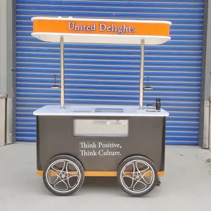 Alta calidad diferente Shapment Mobile Gelato Cart Quiosco de <span class=keywords><strong>helados</strong></span> con ruedas - Product Image 3