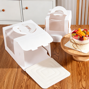 CHING TA Packaging Supplier Cajas Personalizadas para Pasteles al por Mayor Cajas de Exhibición con Ventana Transparente para Pasteles Personalizados de 4-10 Pulgadas - Product Image 2