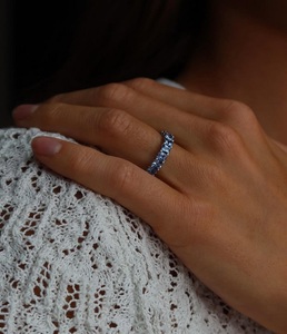 Anillo de Diamante Cultivado en Laboratorio con Corte Brillante Radiante de Moda para Mujer, Certificado por IGI, Anillo de Joyería para Boda, Compromiso, Fiesta - Product Image 4