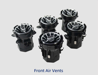 Sortie d'air turbo avec éclairage d'ambiance pour Classe E W213 1994-2016 12V 120W 64 couleurs
