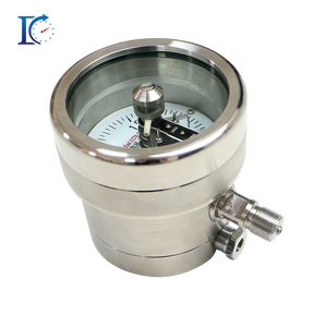 विस्फोट-प्रूफ स्टेनलेस स्टील इलेक्ट्रिक संपर्क औद्योगिक दबाव गेज ऊपरी/निचली सीमा सेटिंग्स 100 मिमी डायल 0-1000बार रेंज - Product Image 2