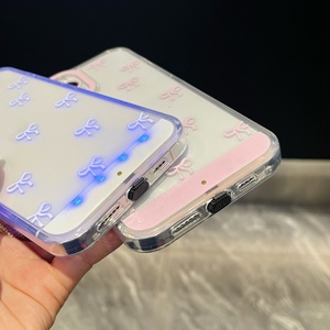 Coque de téléphone antichoc tendance avec nœud papillon, sonore et lumineuse, contrôlée par la voix, personnalisée, populaire sur TikTok pour Apple iPhone 17 Pro Max 17Pro - Product Image 5