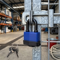 Cadenas personnalisable en acier laminé avec gaine en plastique étanche
