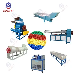 Ekstruder pp pe abs pet fiber filmler şişeleri geri dönüşüm peletleme granülleme makinesi makul bir fiyat için