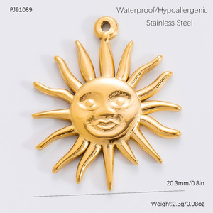 Oro Vintage artigianale in acciaio inossidabile 3D Love Flower Flower Rose charm con ciondolo a conchiglia per <span class=keywords><strong>la</strong></span> personalizzazione del supporto all'ingrosso - Product Image 2
