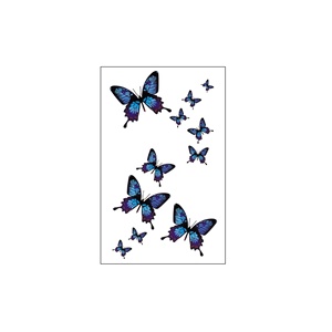 Nouveaux Autocollants <span class=keywords><strong>3D</strong></span> <span class=keywords><strong>Papillon</strong></span> Temporaires Tatouages Papillons et Fleurs Autocollants Colorés Art Corporel Tatouages Temporaires pour Femmes et Enfants - Product Image 5
