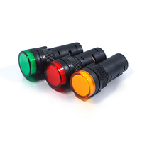 Luz indicadora LED AD16-16DS de 16 mm para montaje en panel, CA/CC 12V 48V 110V 220V, lámpara de señalización, luz piloto de estado del dispositivo