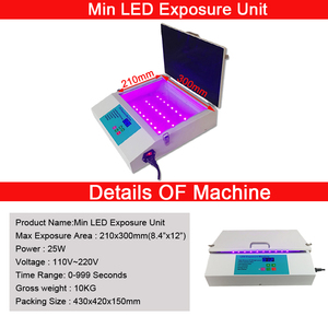 Mini Pad in ấn đơn vị tiếp xúc để làm Polymer tấm Logo Màn hình in ấn phơi bày thiết bị - Product Image 2