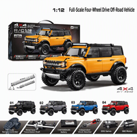 Hstar R22 1/12 2.4G 4CH Camion tout-terrain à proportionnalisation intégrale 4x4 avec éclairage LED, 3 vitesses, haute vitesse, camion RC d'escalade RTR