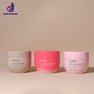 Eco-Friendly Amber 8oz 400g <strong>Luxury</strong> <strong>Cosmetic</strong> <strong>Jars</strong> Empty PE UV Printed Plastic <strong>Cosmetic</strong> Body Butter Hair Conditioner Packaging - Product Image 5