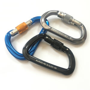 Mousqueton en aluminium 7075, 25kn, en forme de poire, à haute casse avec serrure - Product Image 5