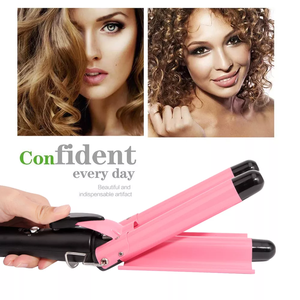 Fer à friser ionique en céramique à trois barils, fer à friser automatique avec Triple baril, ondulation des cheveux, meilleure vente - Product Image 3