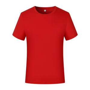 Calidad de exportación Simple <span class=keywords><strong>3D</strong></span> Puff Print 60% algodón 40% poliéster camiseta blanca en blanco sin etiquetas proveedor negro logotipo barato personalizado - Product Image 2