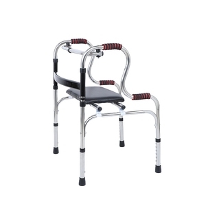 Phục hồi chức năng điều trị Nguồn cung cấp thẳng đứng rollator di động Walker có thể điều chỉnh khung đi bộ cho người cao niên - Product Image 2
