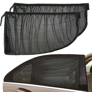 Paquete de 2 Parasoles <span class=keywords><strong>para</strong></span> Auto y SUV, Cortinas de Malla Transpirable y Elástica, Parasol <span class=keywords><strong>para</strong></span> Ventana Lateral Trasera del Auto - Product Image 1